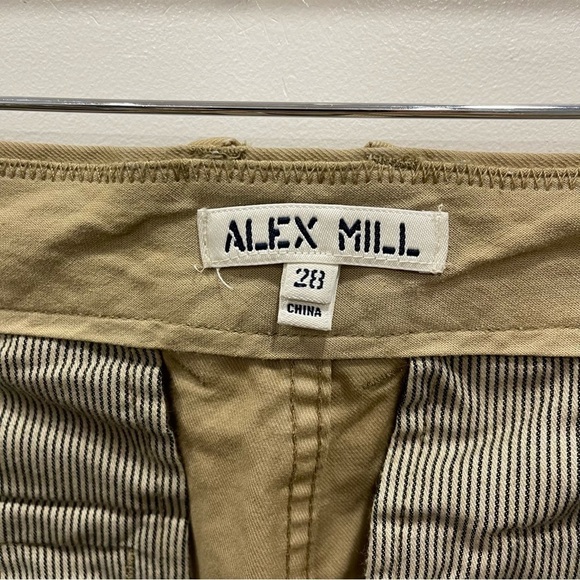 Alex Mill Khaki Cotton Classic Trouser Pants Size 28 - Picture 7 of 9